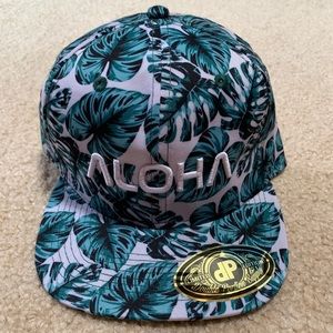 Palm Print Aloha Hat